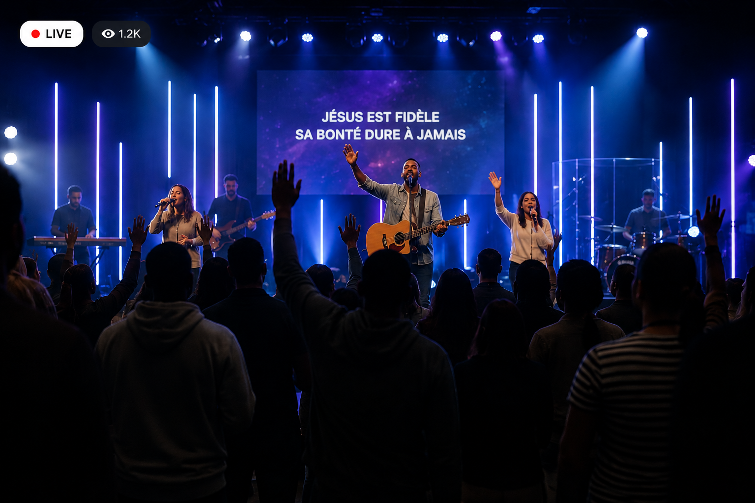Live worship service